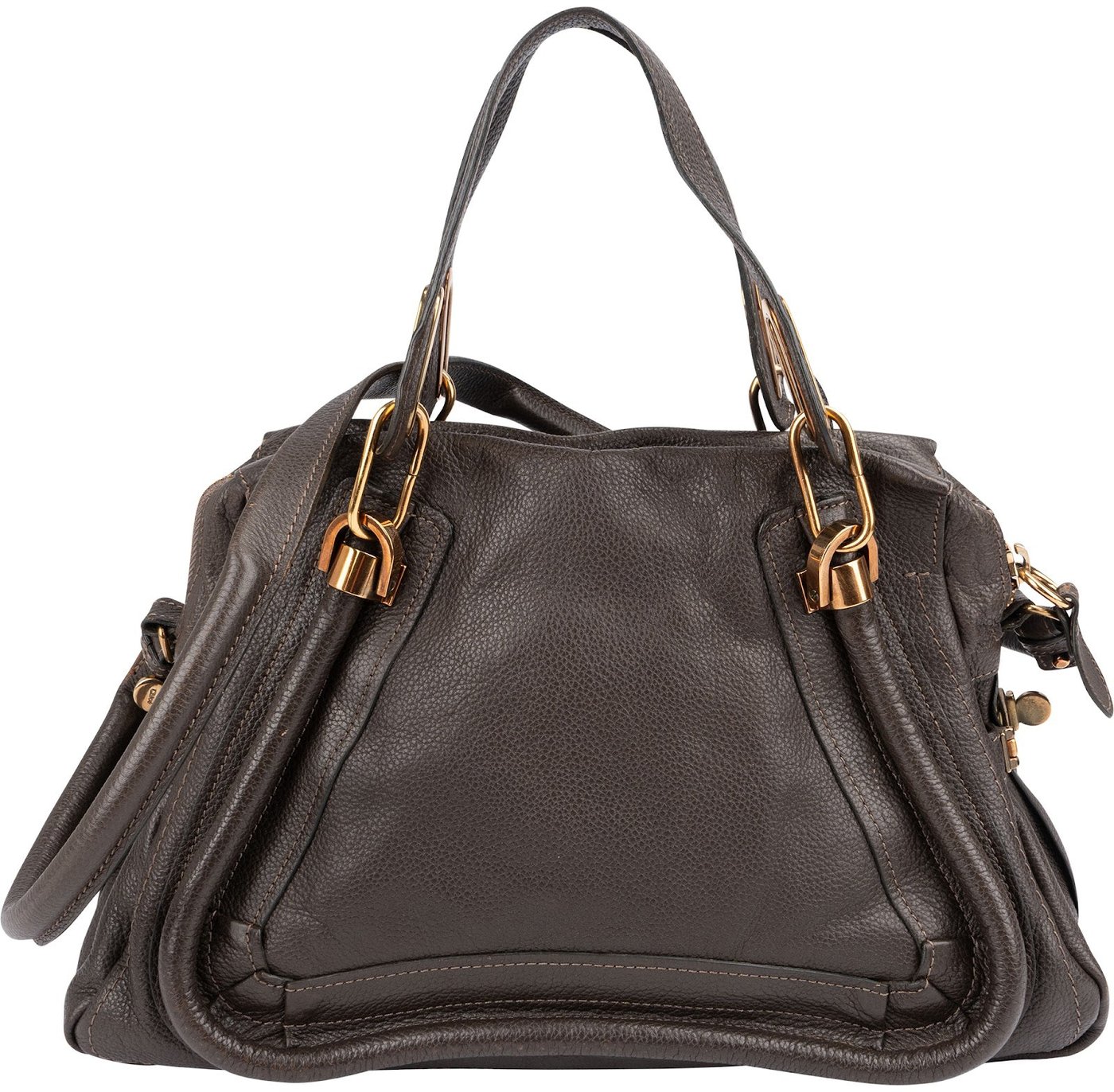 Chloé Pebbled Leather Paraty Handbag