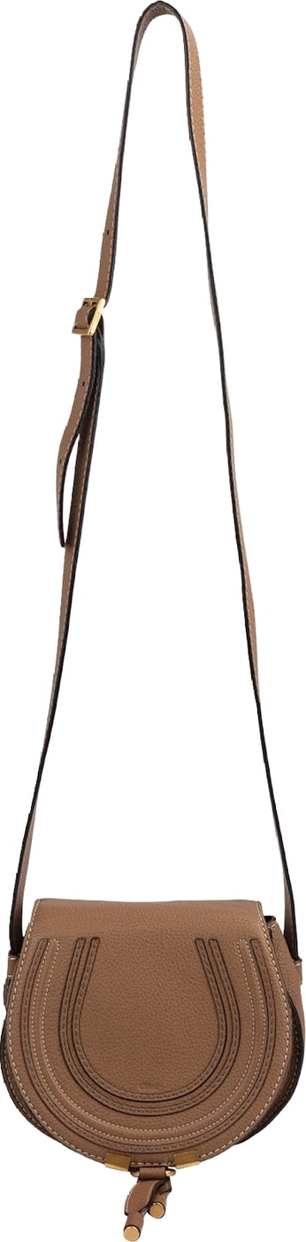 Chloé Grained Calfskin Mini Marcie Saddle Crossbody Bag