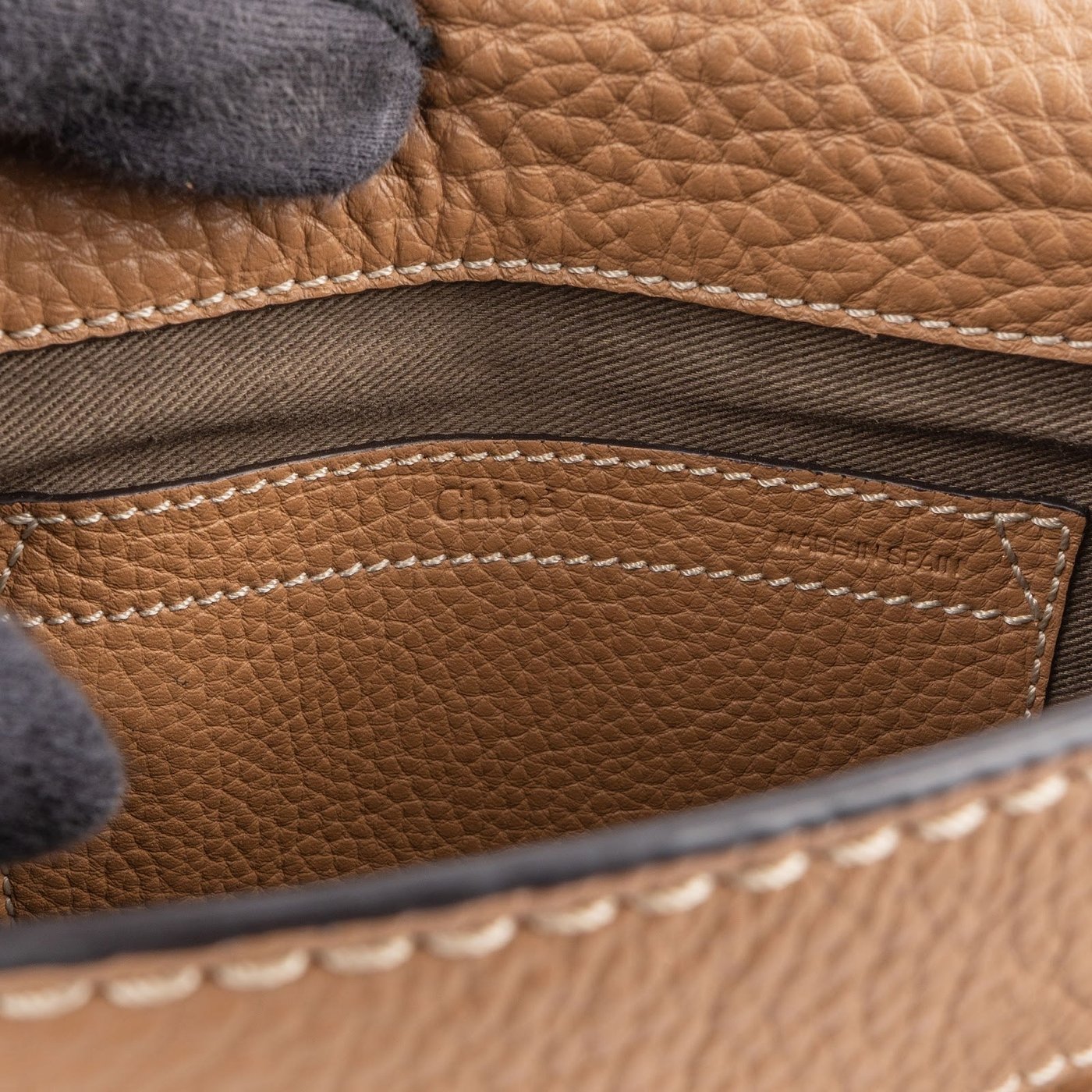 Chloé Grained Calfskin Mini Marcie Saddle Crossbody Bag