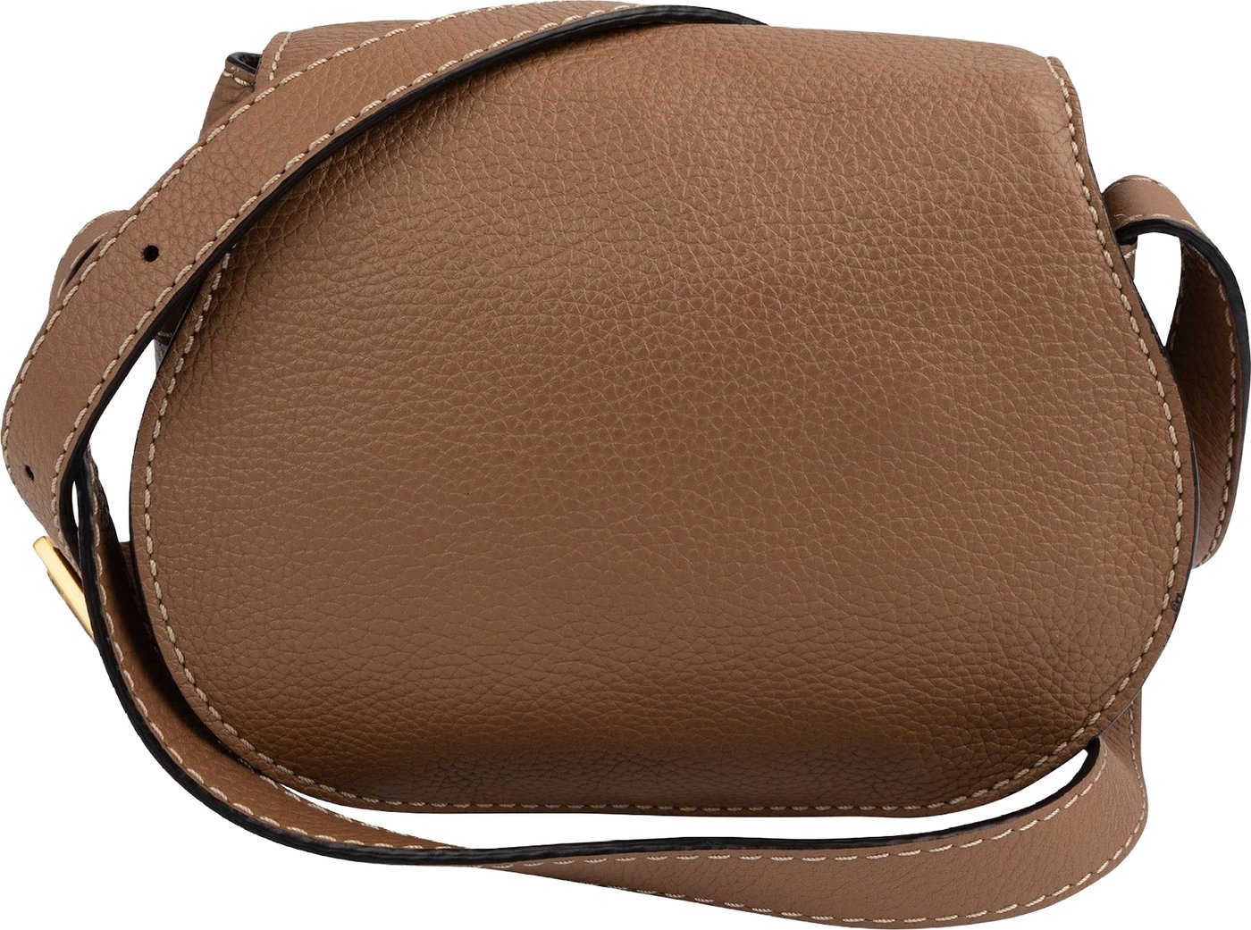 Chloé Grained Calfskin Mini Marcie Saddle Crossbody Bag