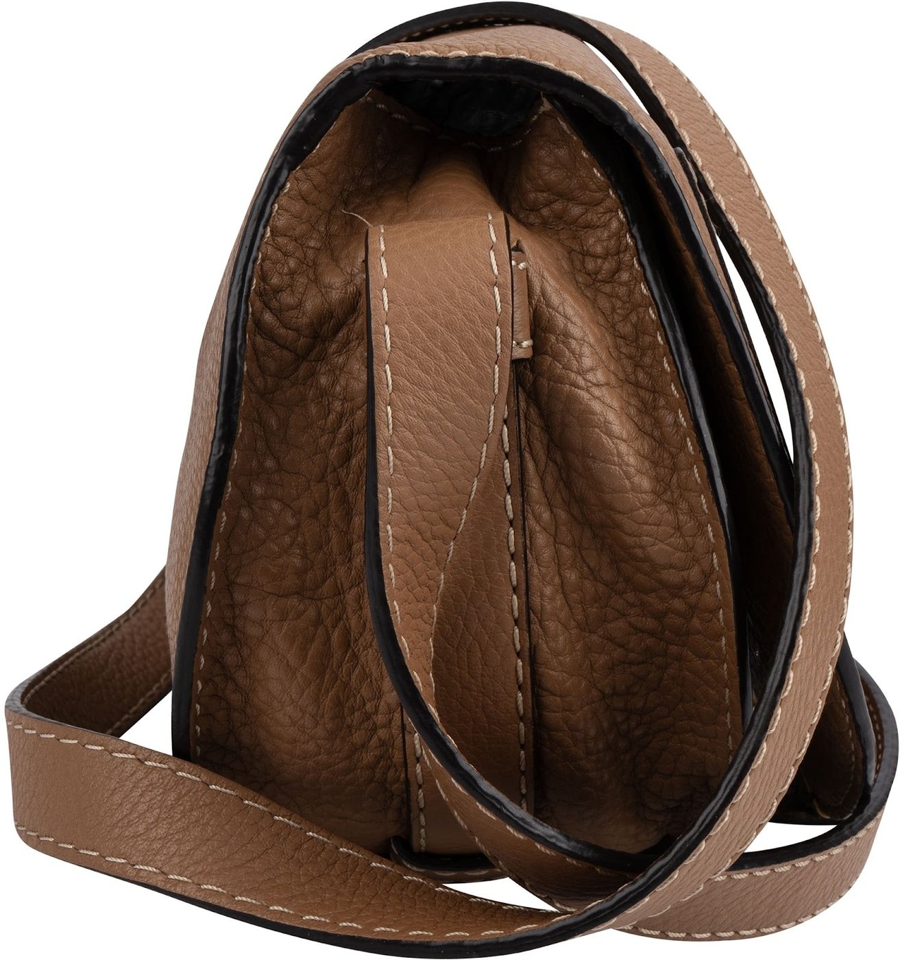 Chloé Grained Calfskin Mini Marcie Saddle Crossbody Bag