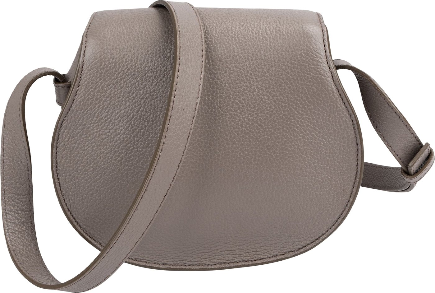 Chloé Grained Calfskin Mini Marcie Saddle Crossbody Bag