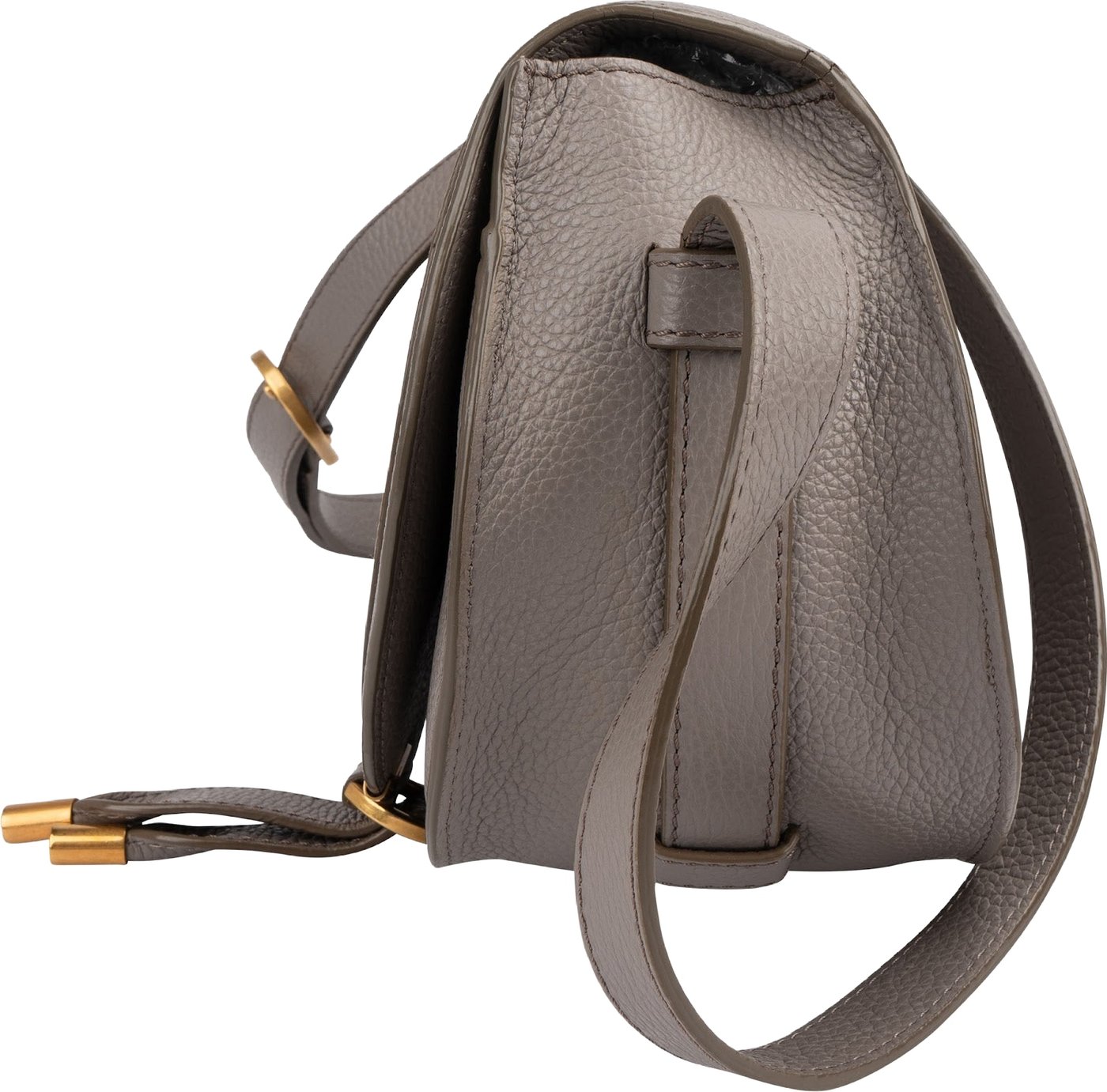 Chloé Grained Calfskin Mini Marcie Saddle Crossbody Bag