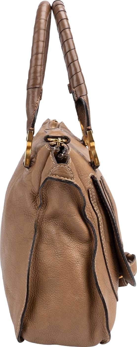 Chloé Grained Calfskin Marcie Medium Satchel Handbag