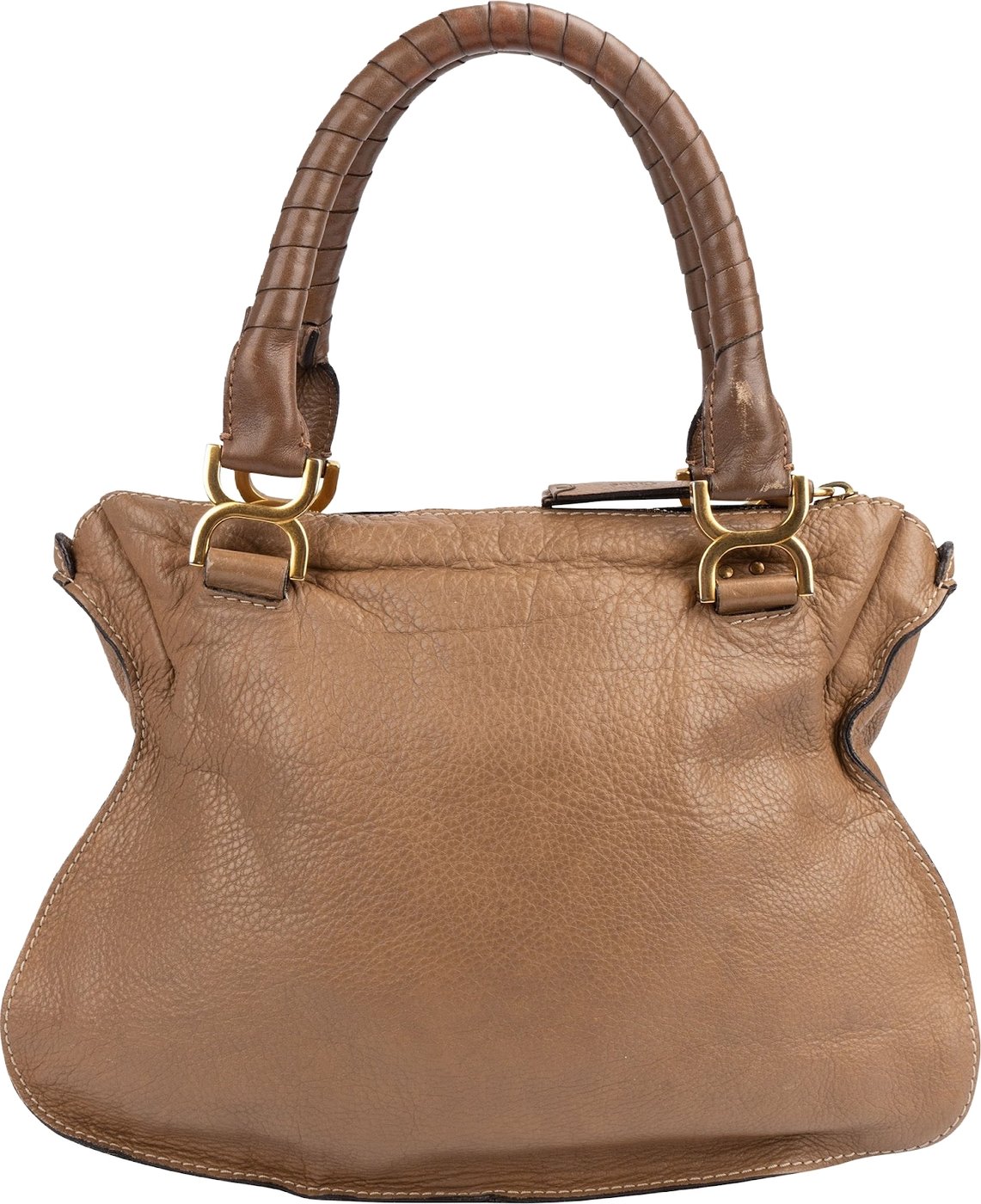 Chloé Grained Calfskin Marcie Medium Satchel Handbag