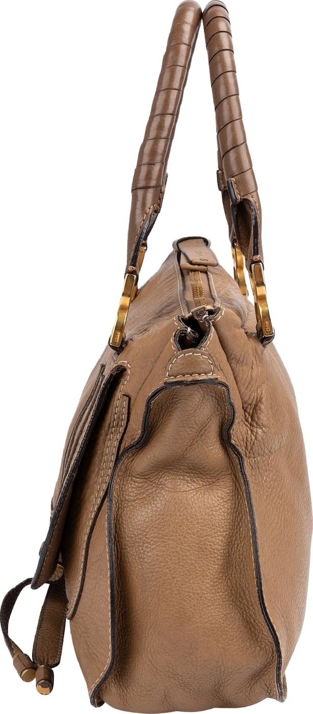 Chloé Grained Calfskin Marcie Medium Satchel Handbag