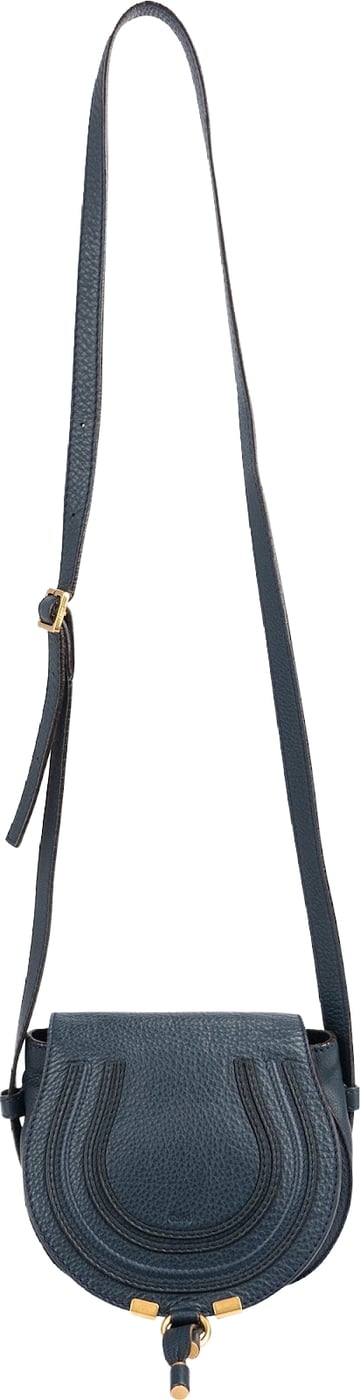 Chloé Grained Calfskin Mini Marcie Saddle Crossbody Bag