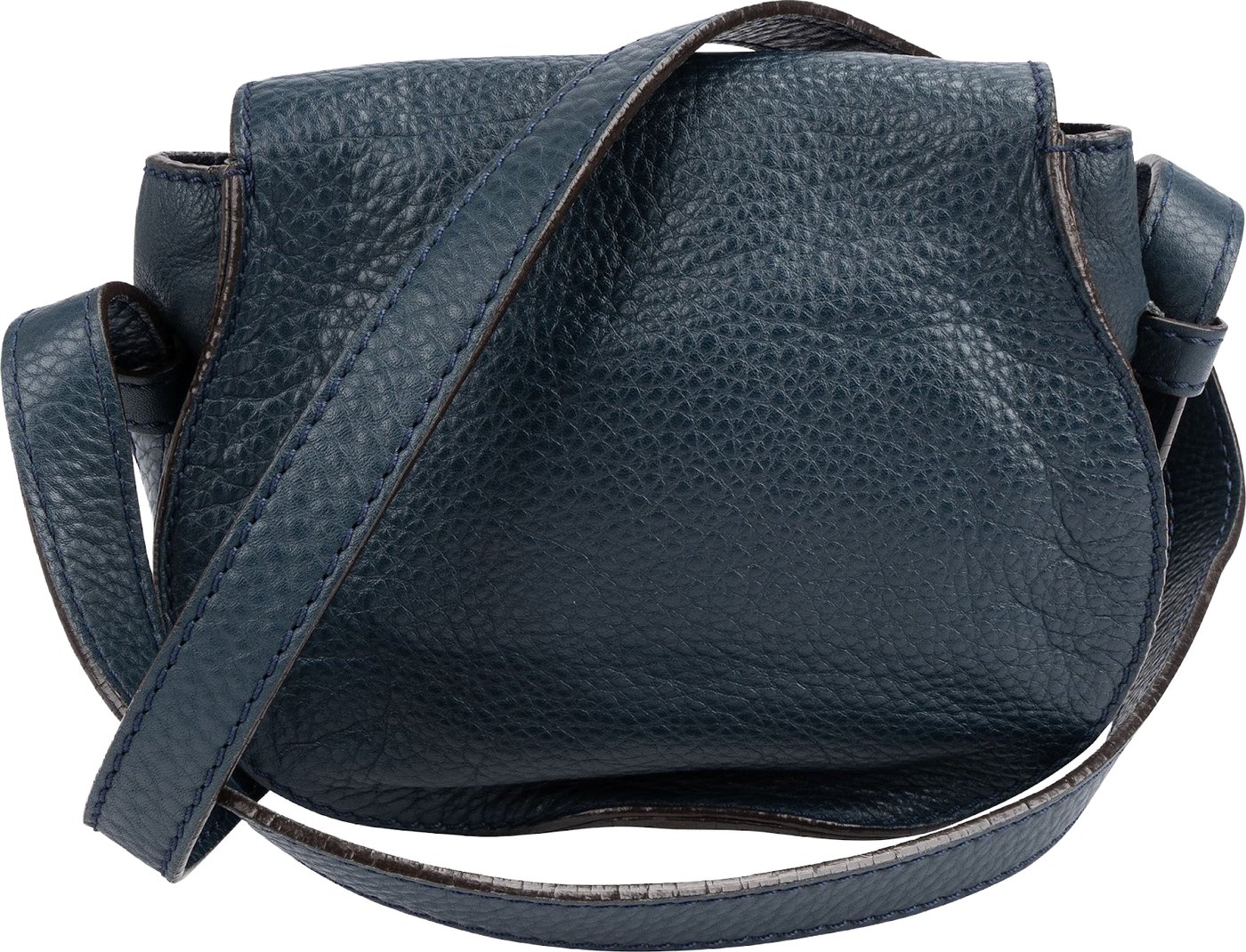 Chloé Grained Calfskin Mini Marcie Saddle Crossbody Bag