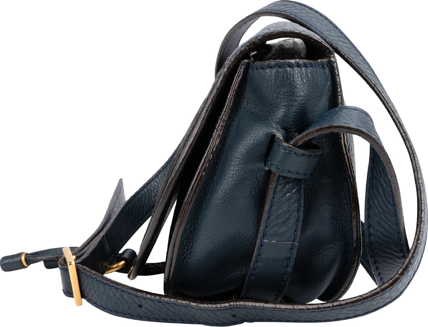 Chloé Grained Calfskin Mini Marcie Saddle Crossbody Bag