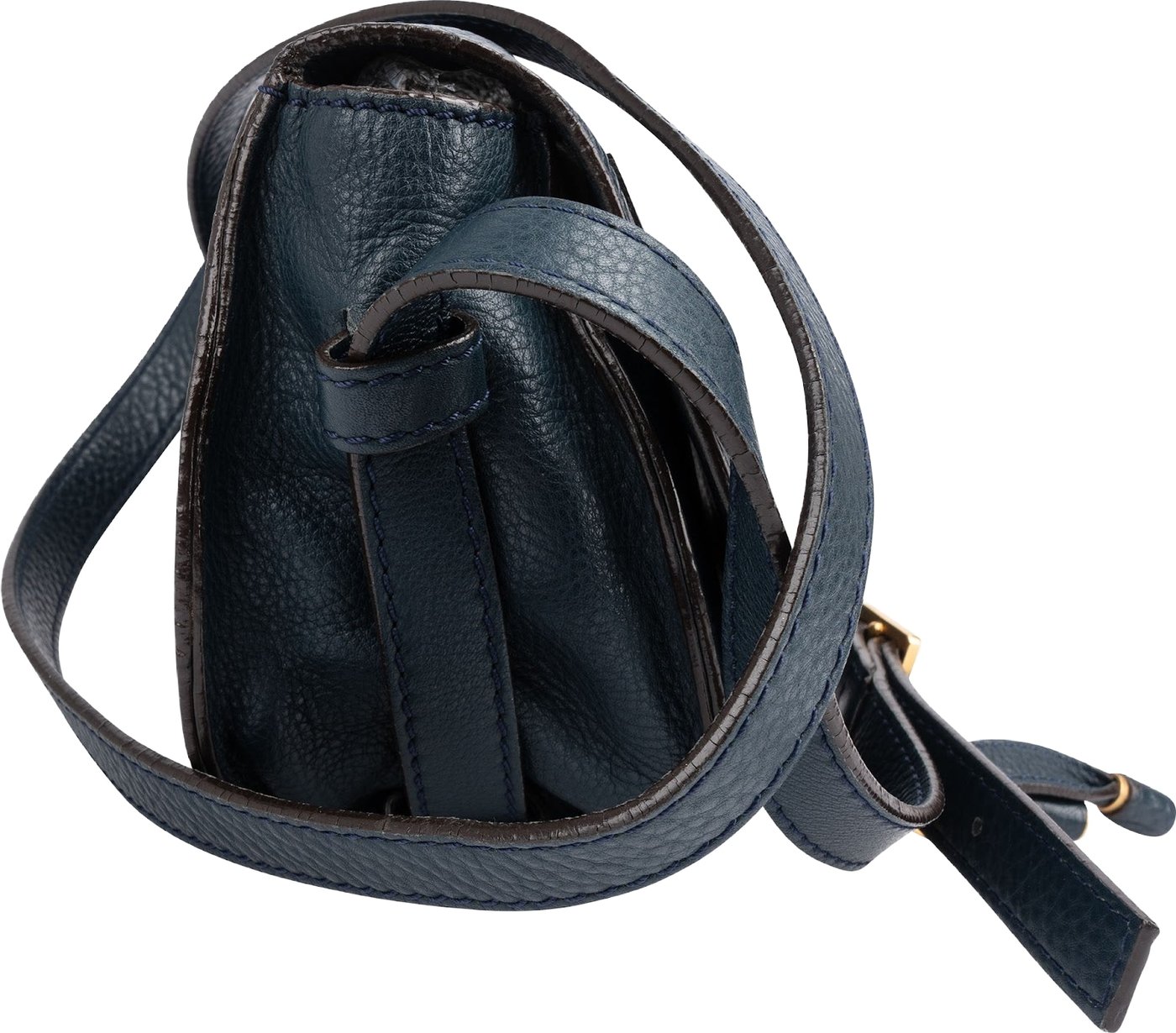Chloé Grained Calfskin Mini Marcie Saddle Crossbody Bag