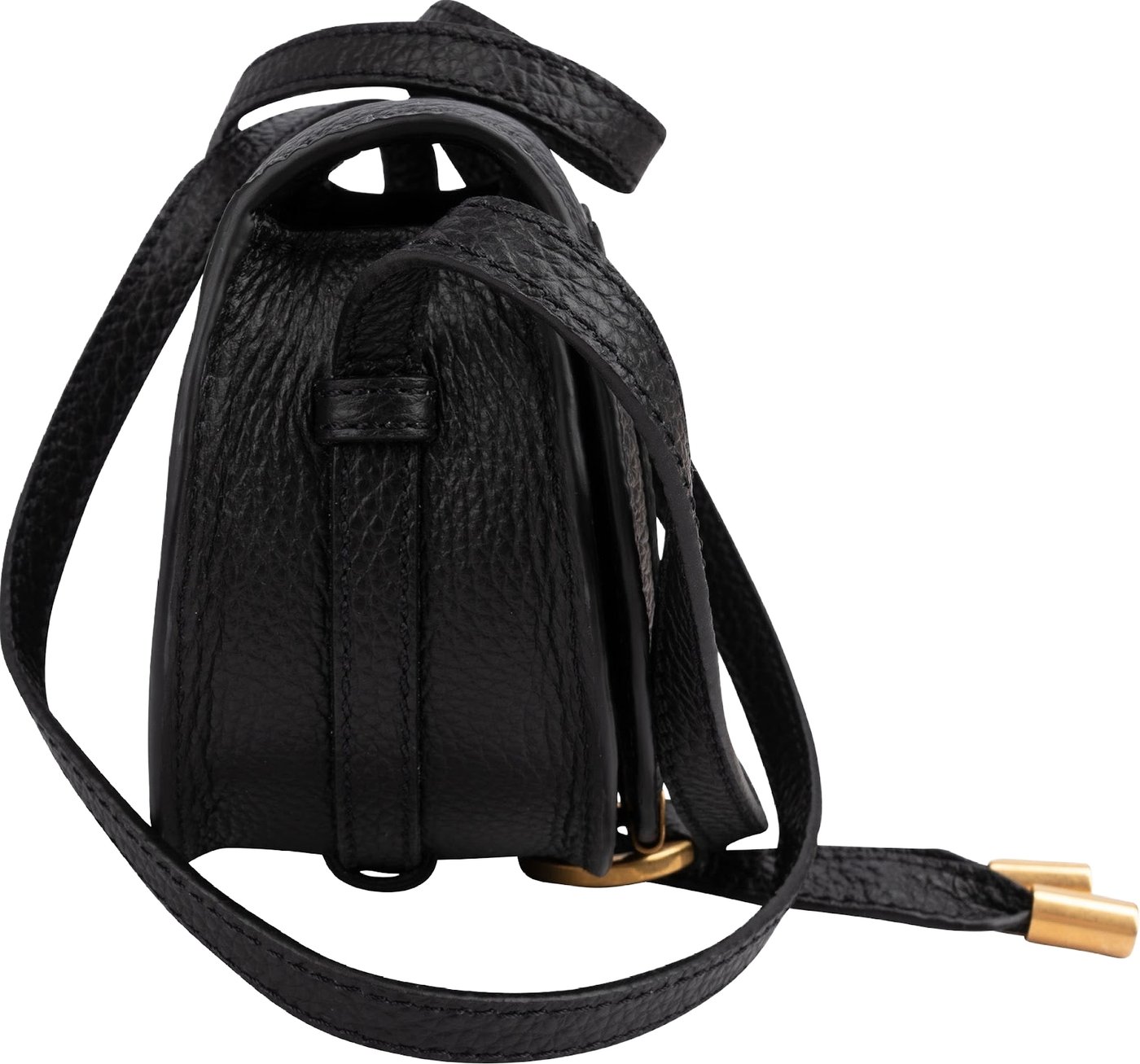 Chloé Grained Calfskin Nano Marcie Saddle Crossbody Bag