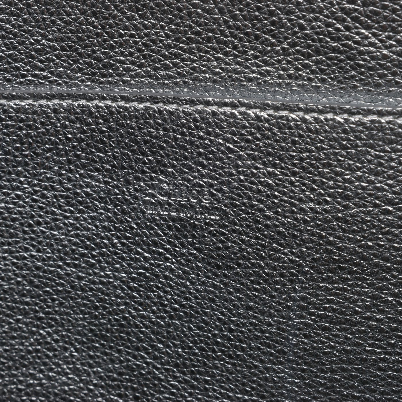 Chloe Woody Medium Leather Tote Shoulder Bag in Silver