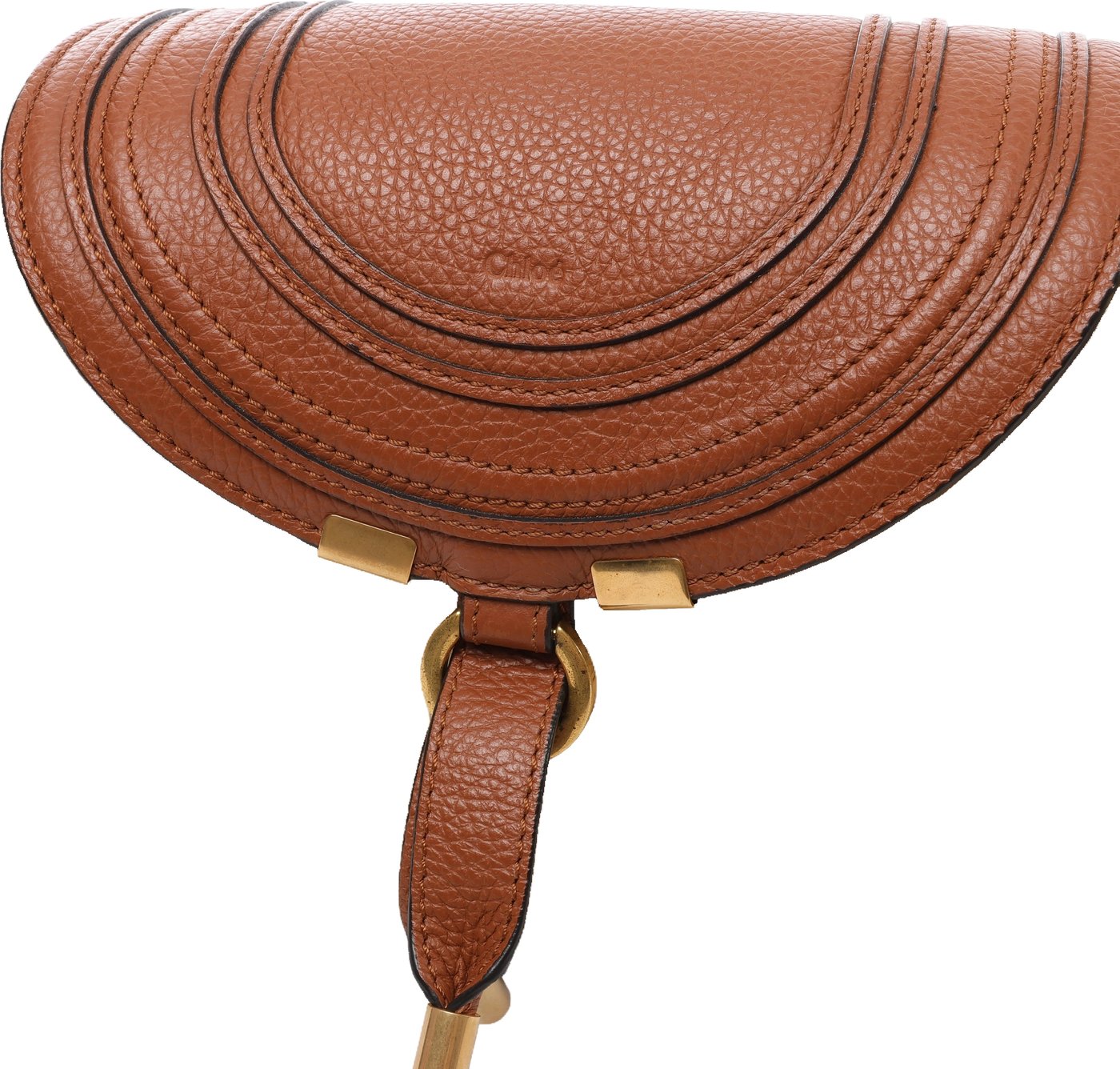 Chloe Marcie Small Raffia x Leather Crossbody Bag in Beige × Brown