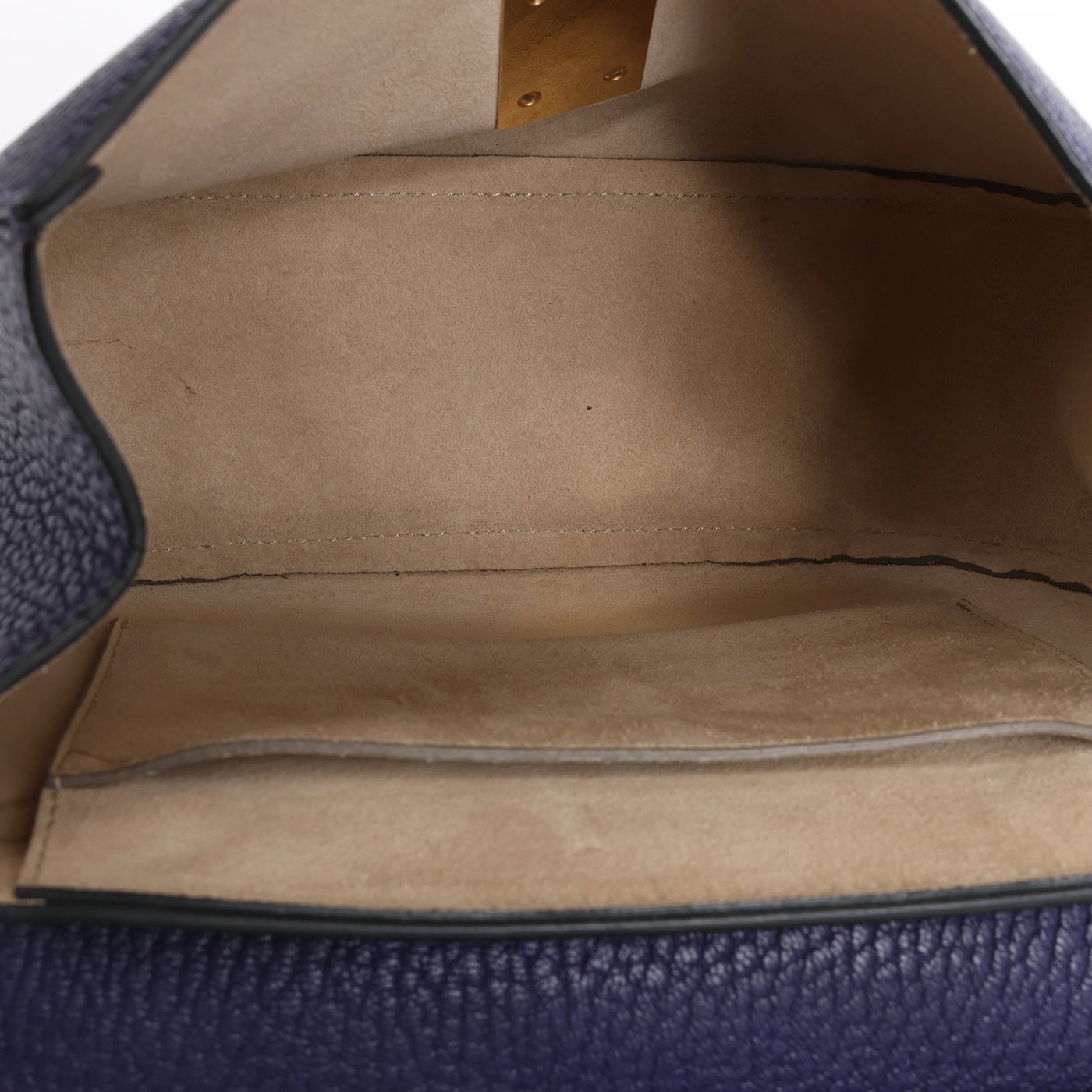 Chloe Drew Leather Chain Crossbody Bag in Purple