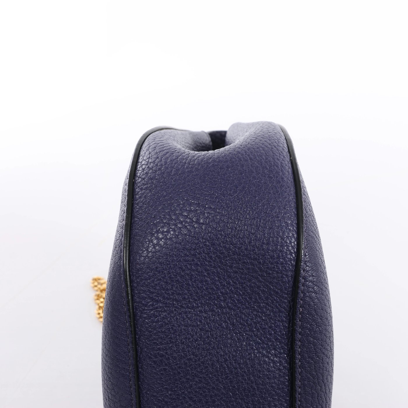Chloe Drew Leather Chain Crossbody Bag in Purple