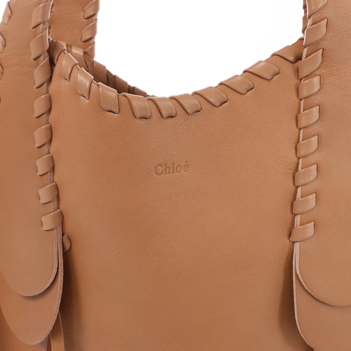 Chloe Mony Leather Leather Shoulder Bag in Brown