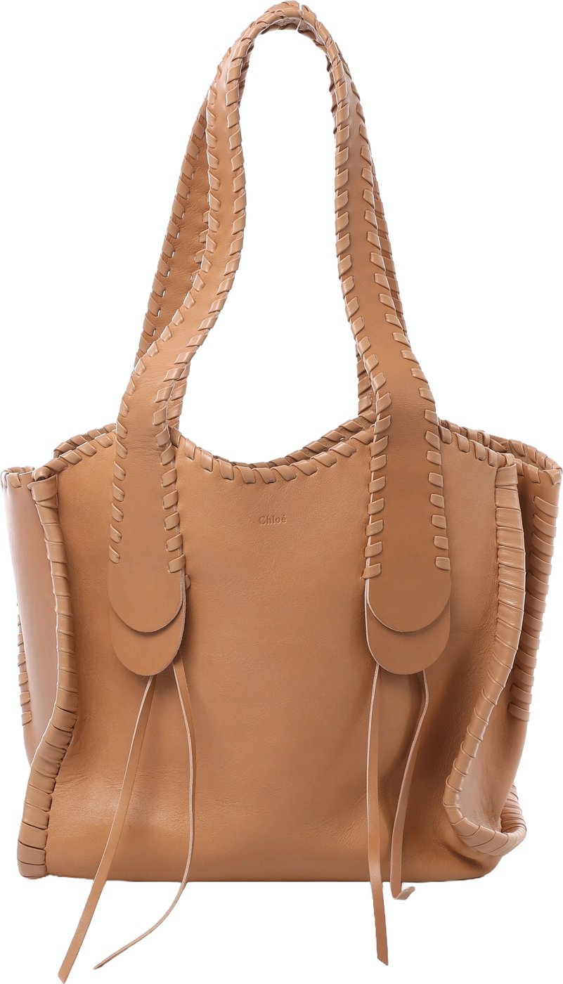 Chloe Mony Leather Leather Shoulder Bag in Brown