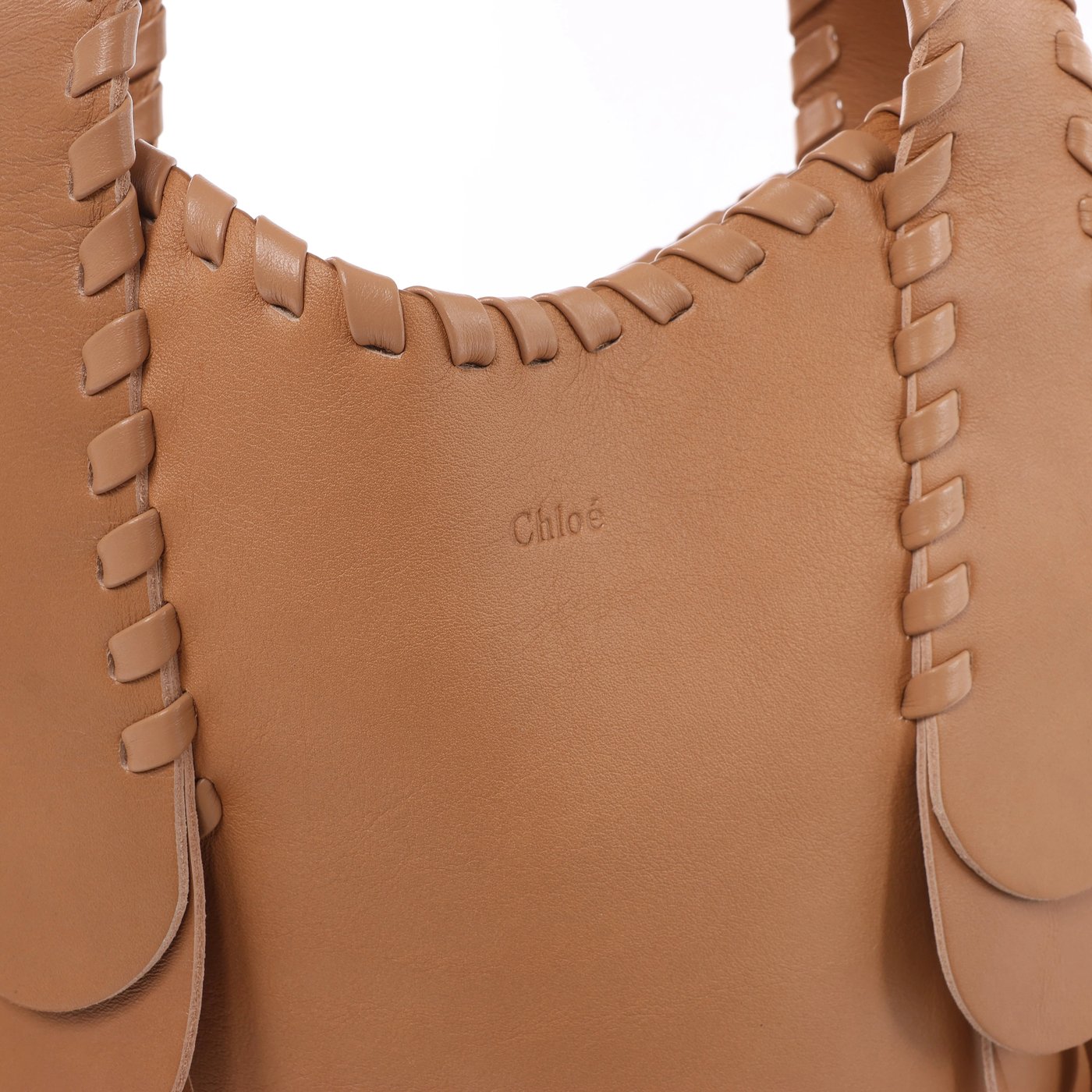 Chloe Mony Leather Leather Shoulder Bag in Brown