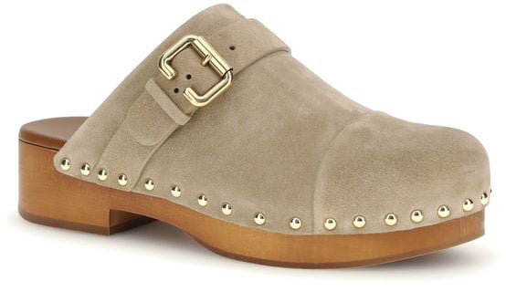 Chloé Beige Calf Leather Bos Taurus Clogs