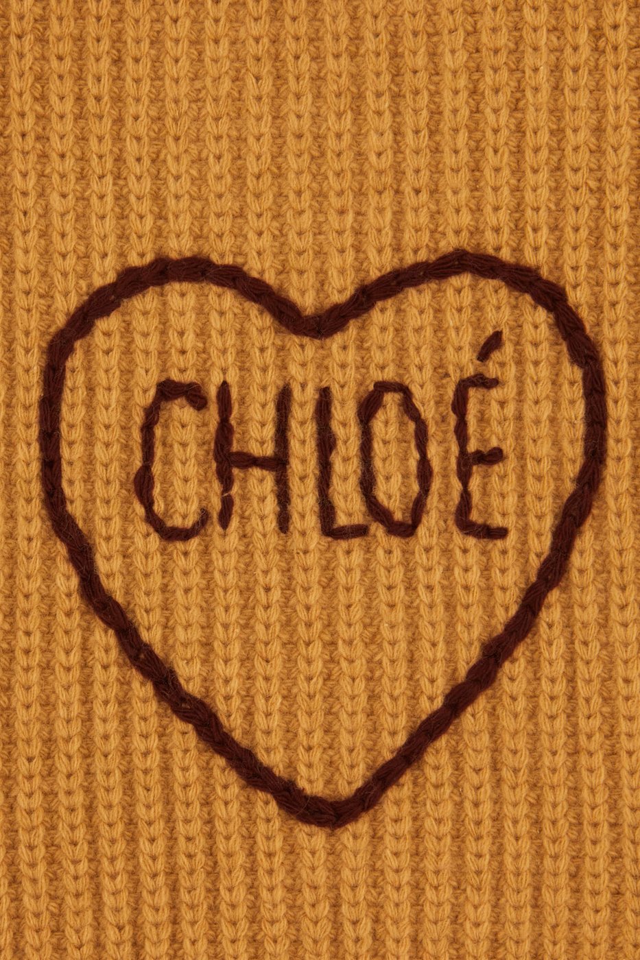 Chloe Beige wool and cashmere scarf