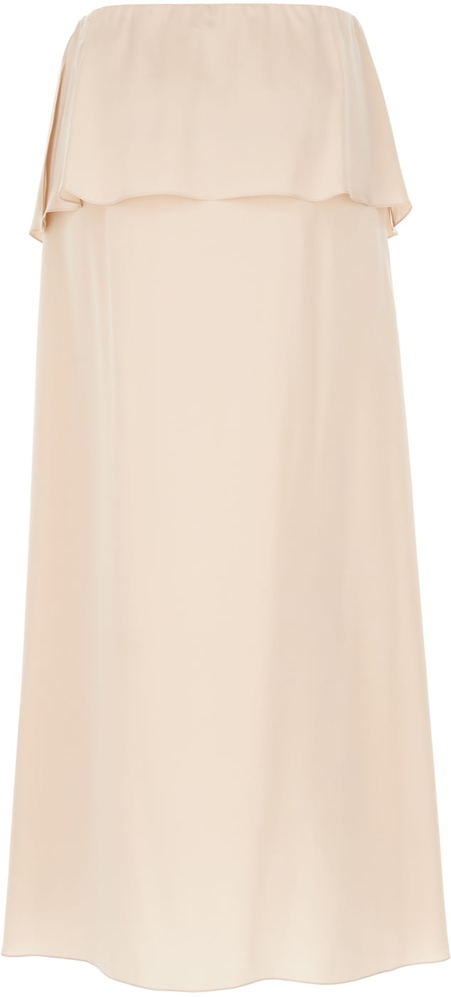 Chloe Powder pink silk skirt