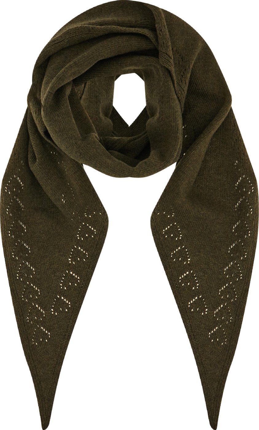 Chloe Dark green wool scarf