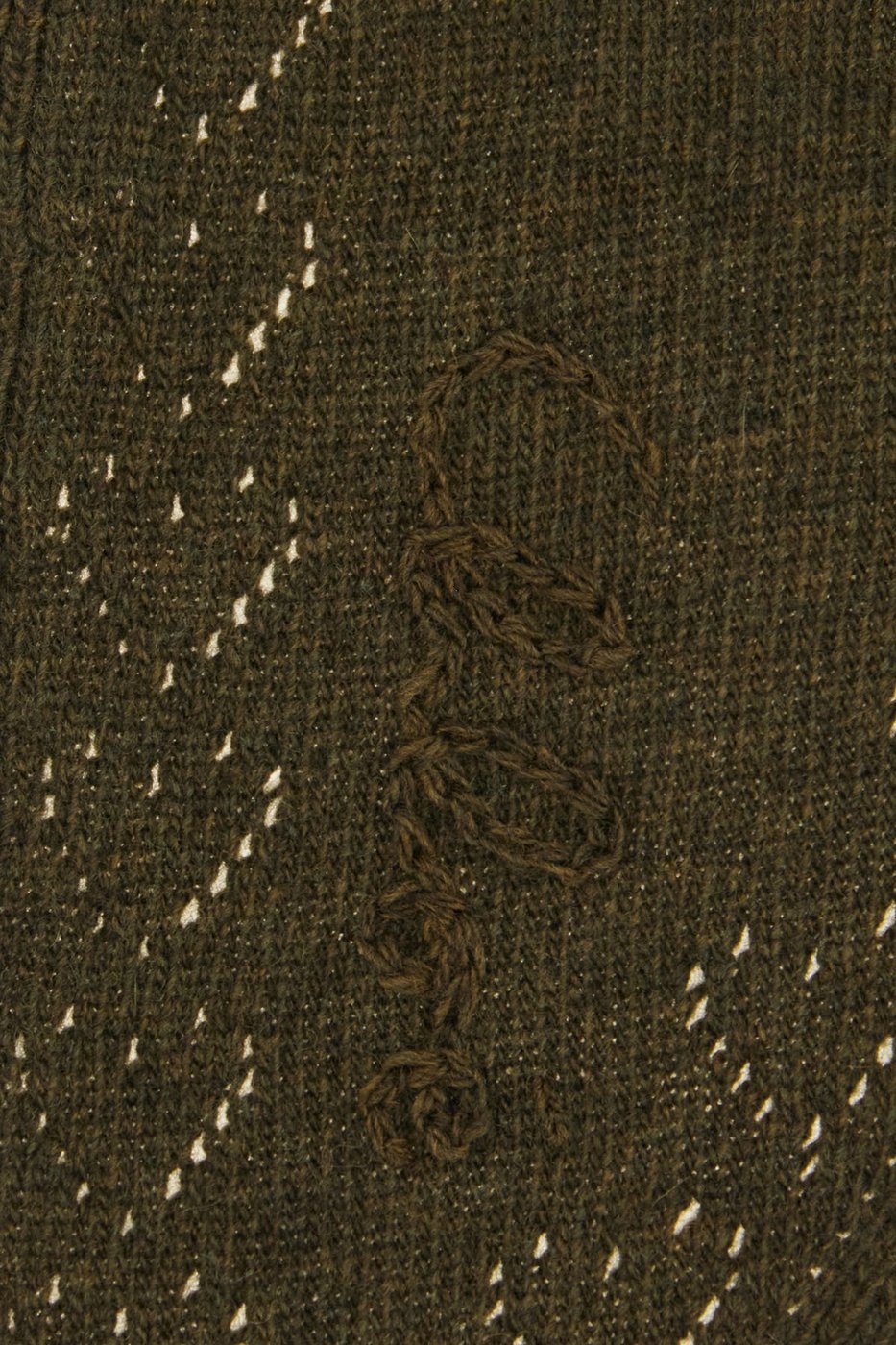 Chloe Dark green wool scarf