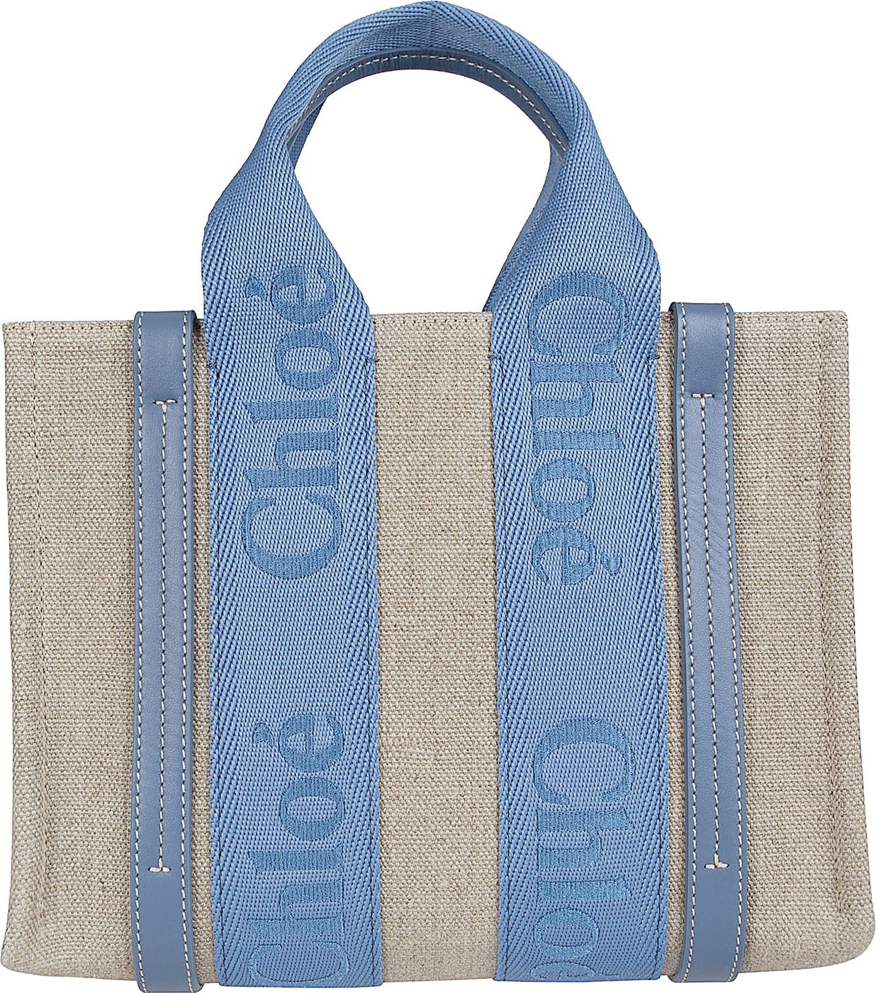 Structured Rectangular Linen Bag with Adjustable Strap