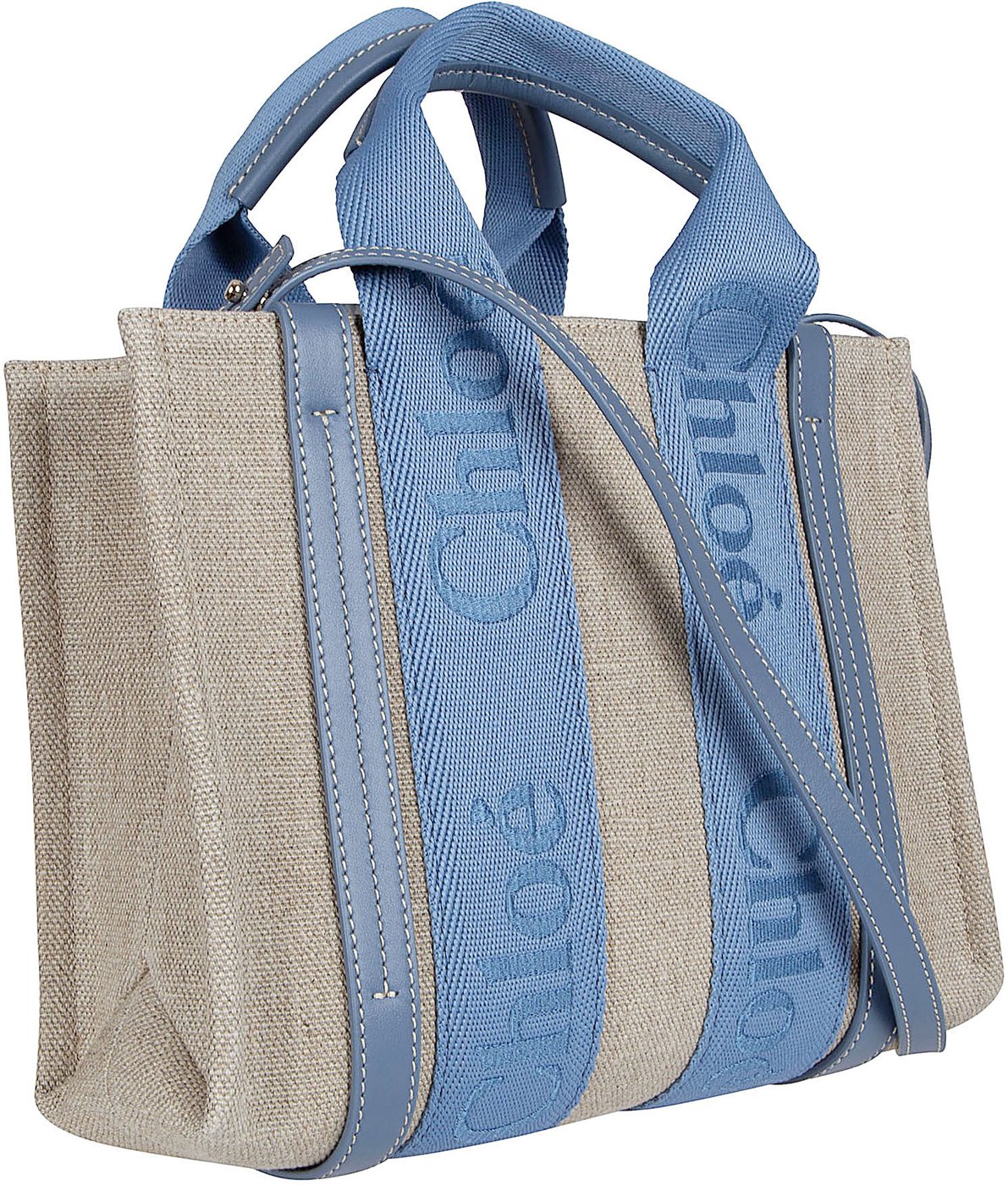 Structured Rectangular Linen Bag with Adjustable Strap