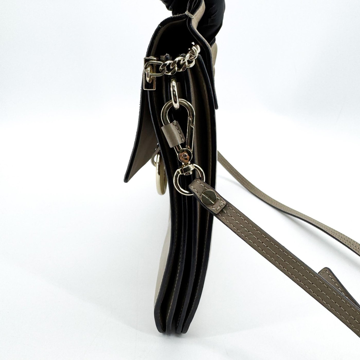 Chloe Faye Leather and Suede Medium