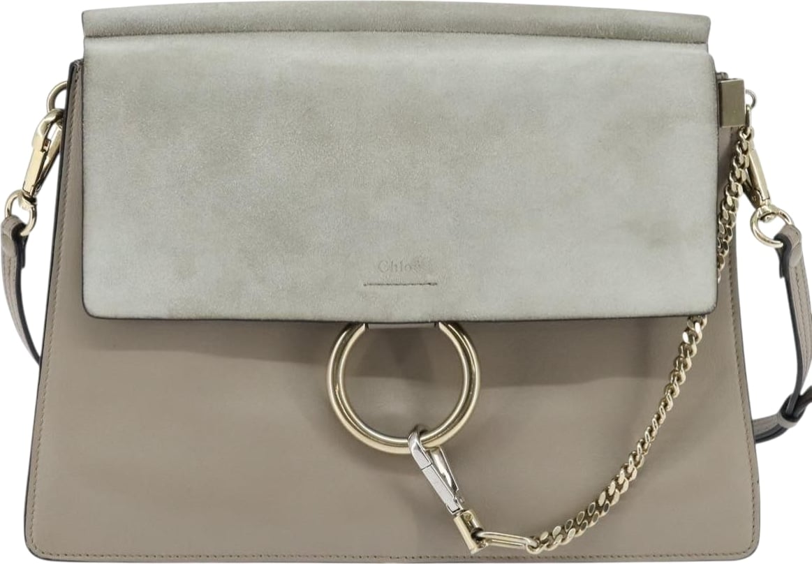 Chloe Faye Leather and Suede Medium