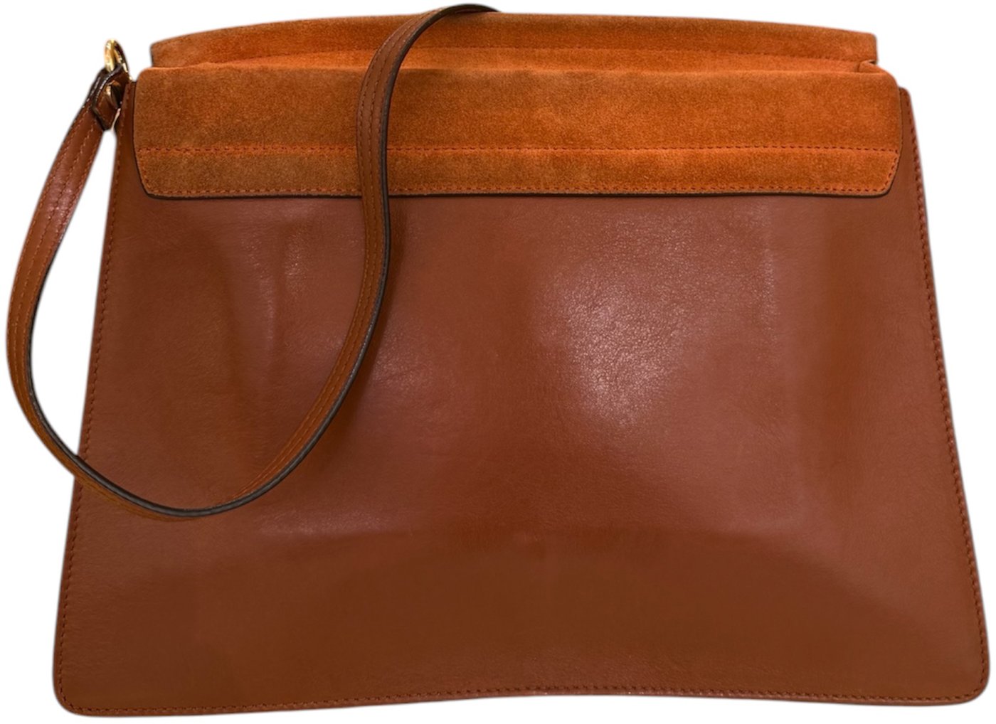 Chloe Faye Chain Leather and Suede Mini