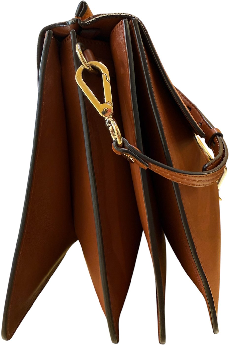 Chloe Faye Chain Leather and Suede Mini