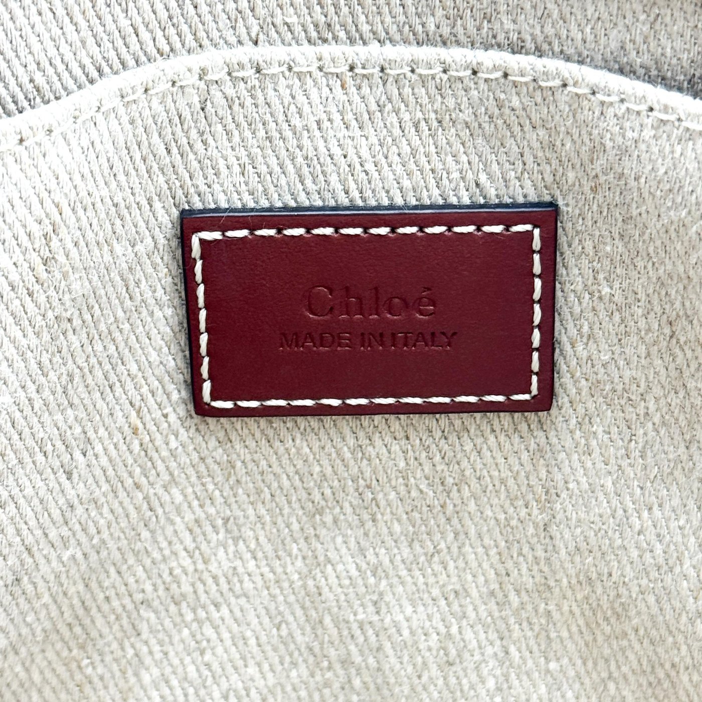 Chloe Woody Canvas with Leather Medium