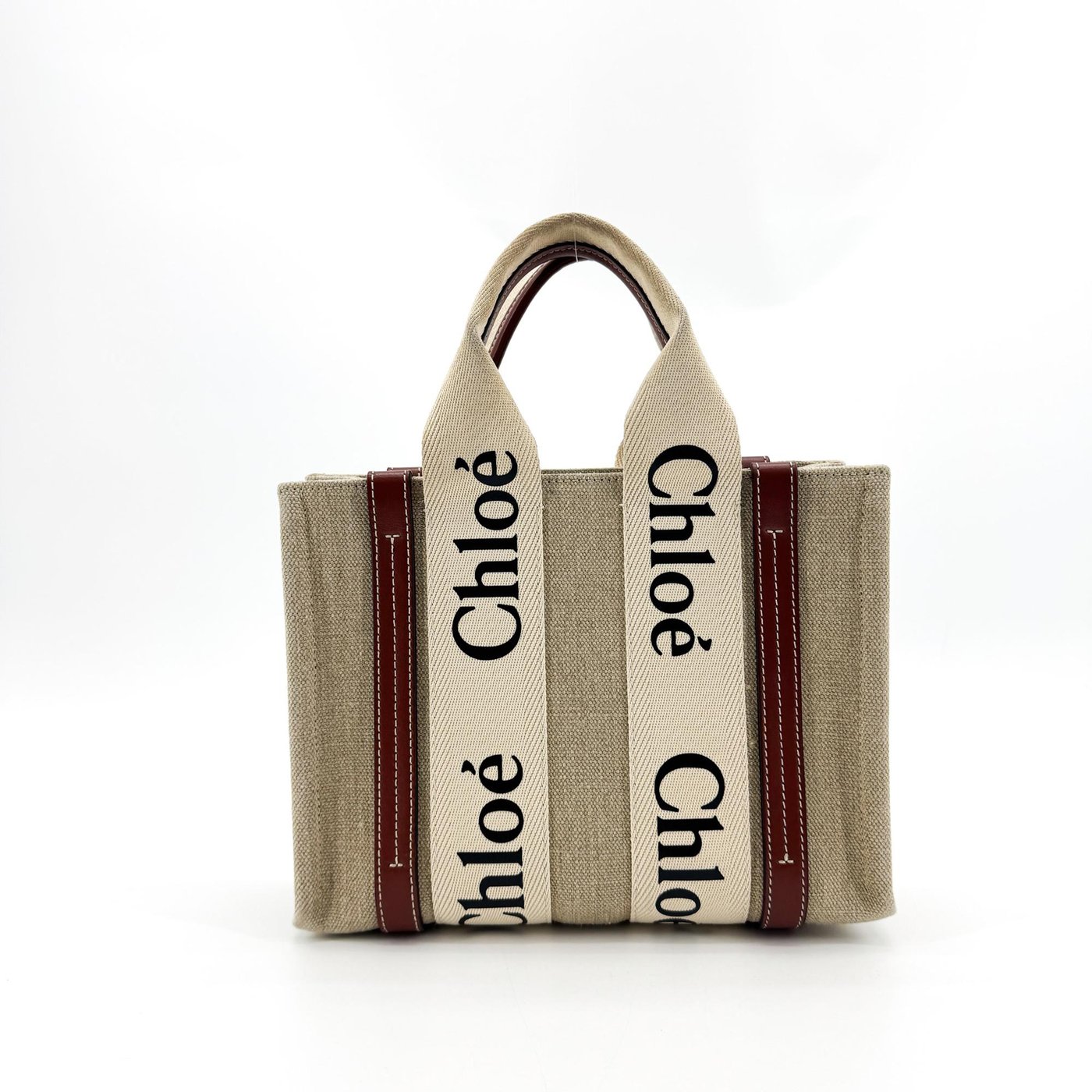 Chloe Woody Canvas with Leather Medium