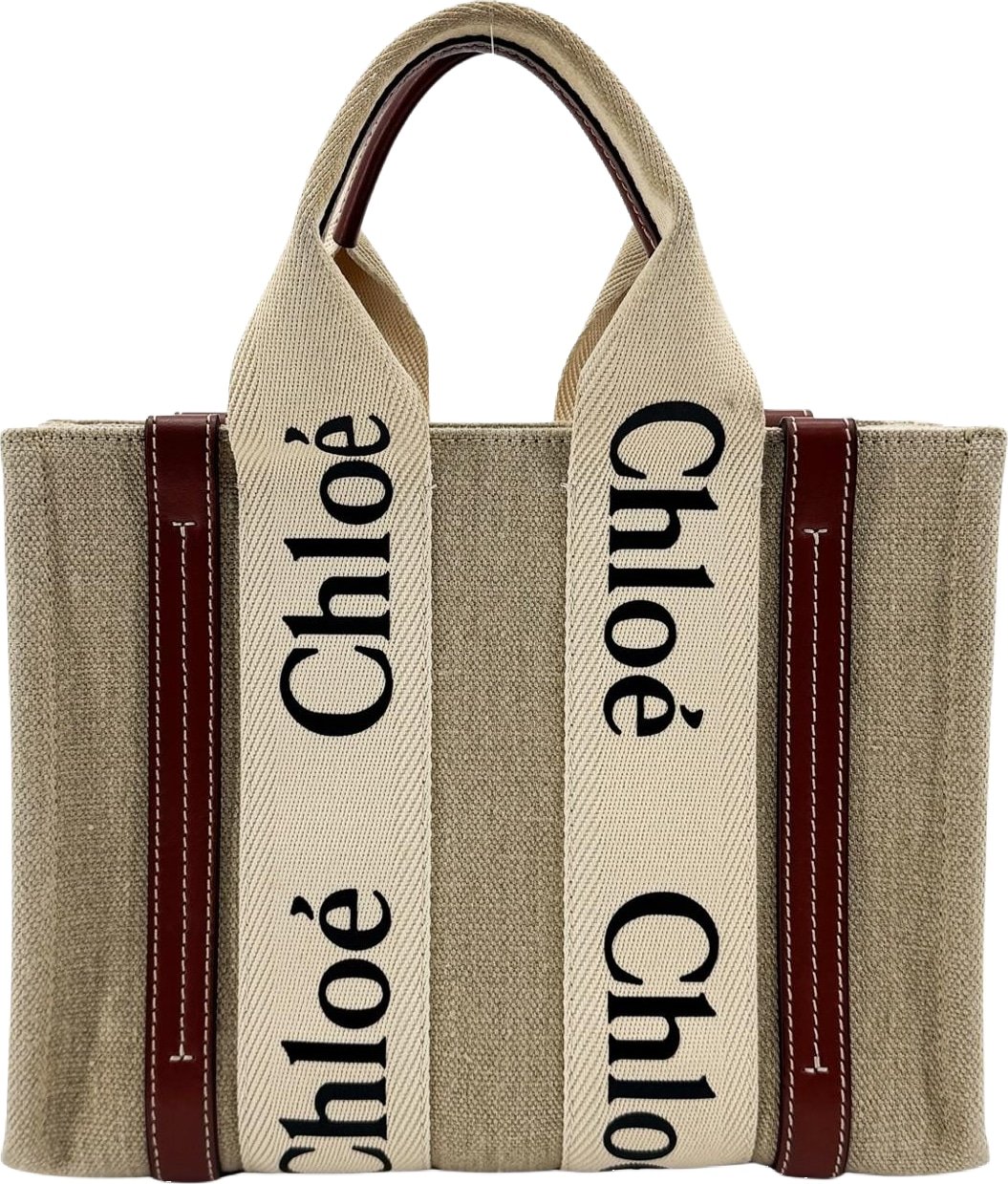 Chloe Woody Canvas with Leather Medium
