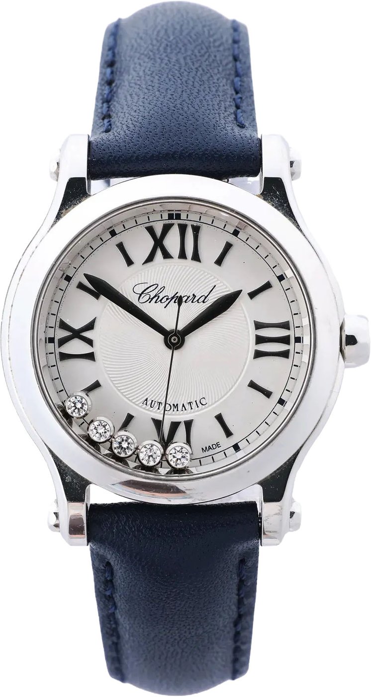 Chopard Happy Sport 278573-3001 1929925 SS AT Watch with Silver Dial