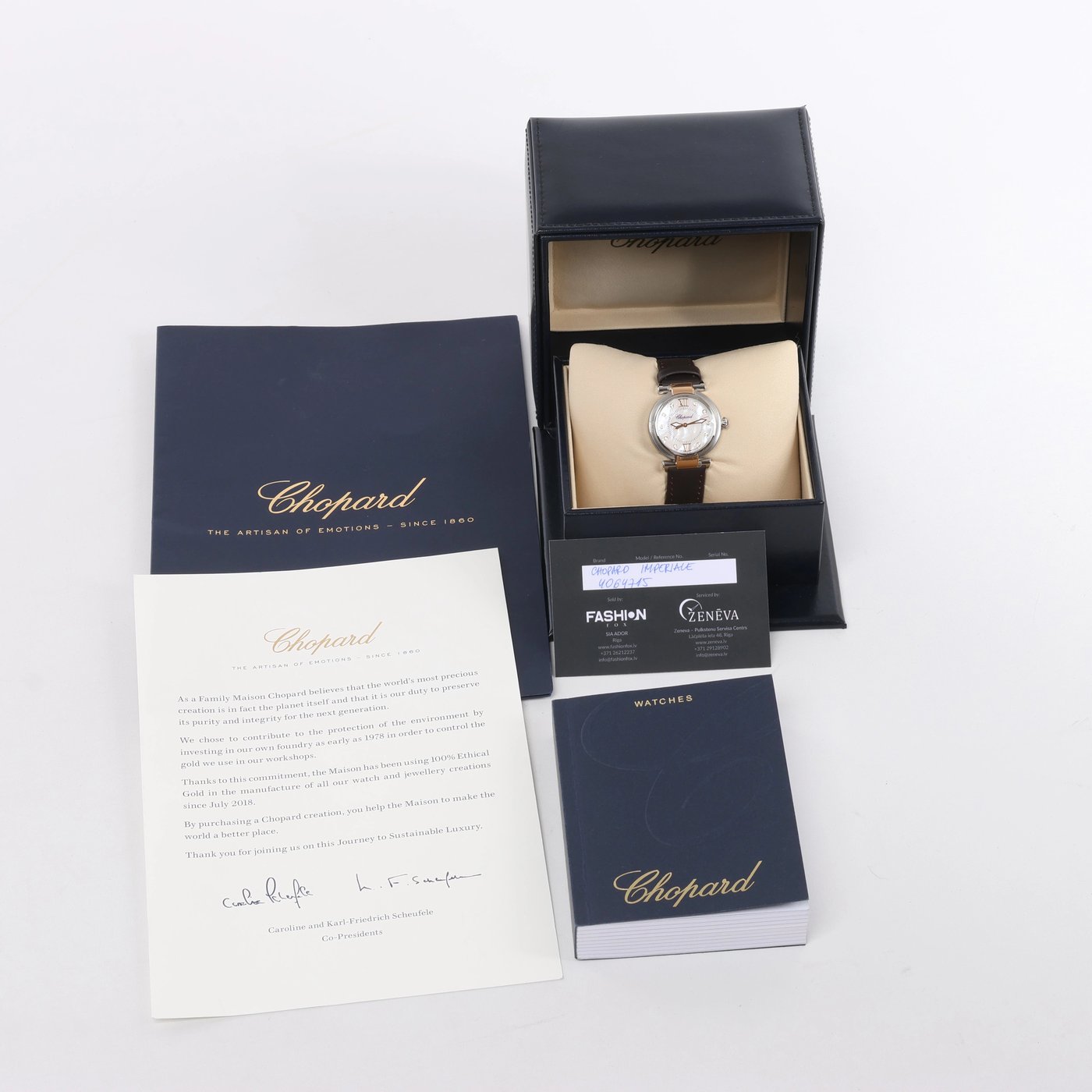Chopard Imperiale 388563-6013 4064715 SS AT Watch with White Shell Dial