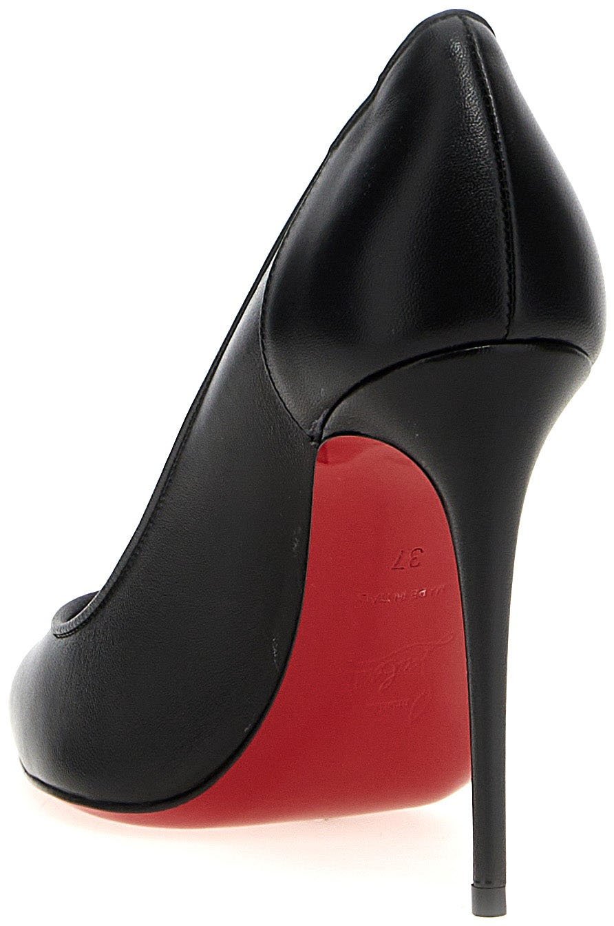 Christian Louboutin Black Napa Leather / Calf Bos Taurus High Heel Pumps