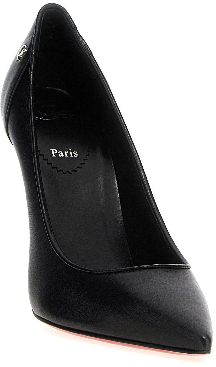 Christian Louboutin Black Napa Leather / Calf Bos Taurus High Heel Pumps