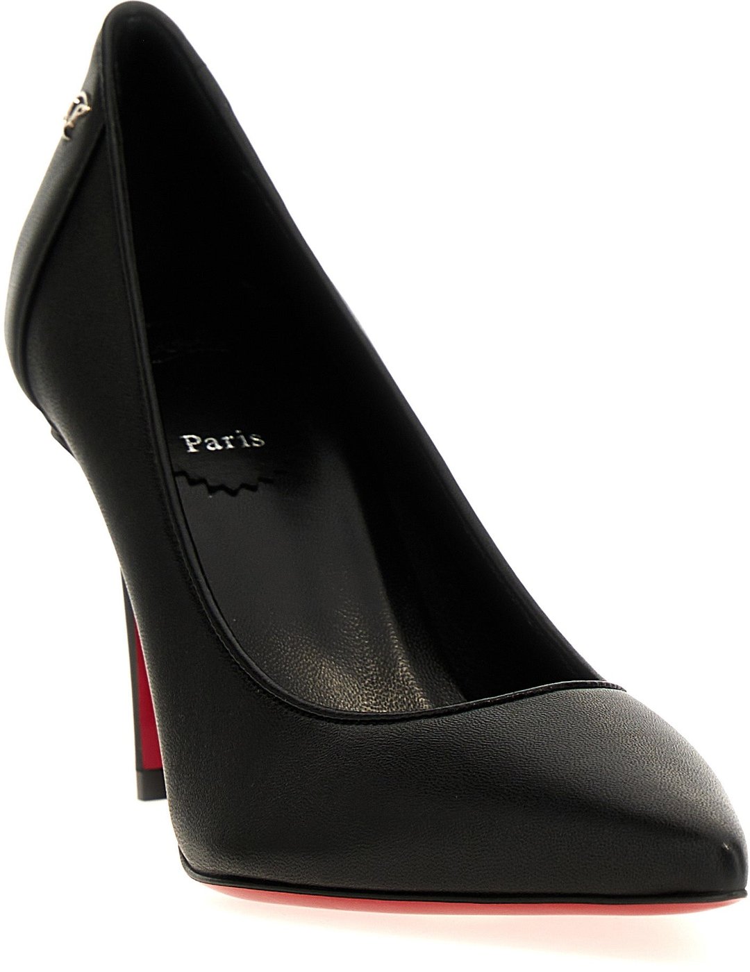 Christian Louboutin Black Napa Leather / Calf Bos Taurus High Heel Pumps