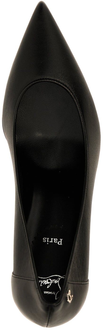 Christian Louboutin Black Napa Leather / Calf Bos Taurus High Heel Pumps