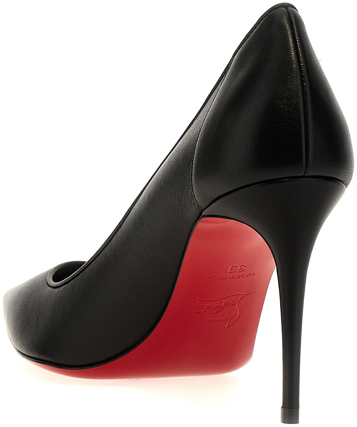 Christian Louboutin Black Napa Leather / Calf Bos Taurus High Heel Pumps