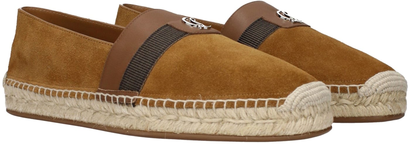 Christian Louboutin Brown Leather Espadrilles