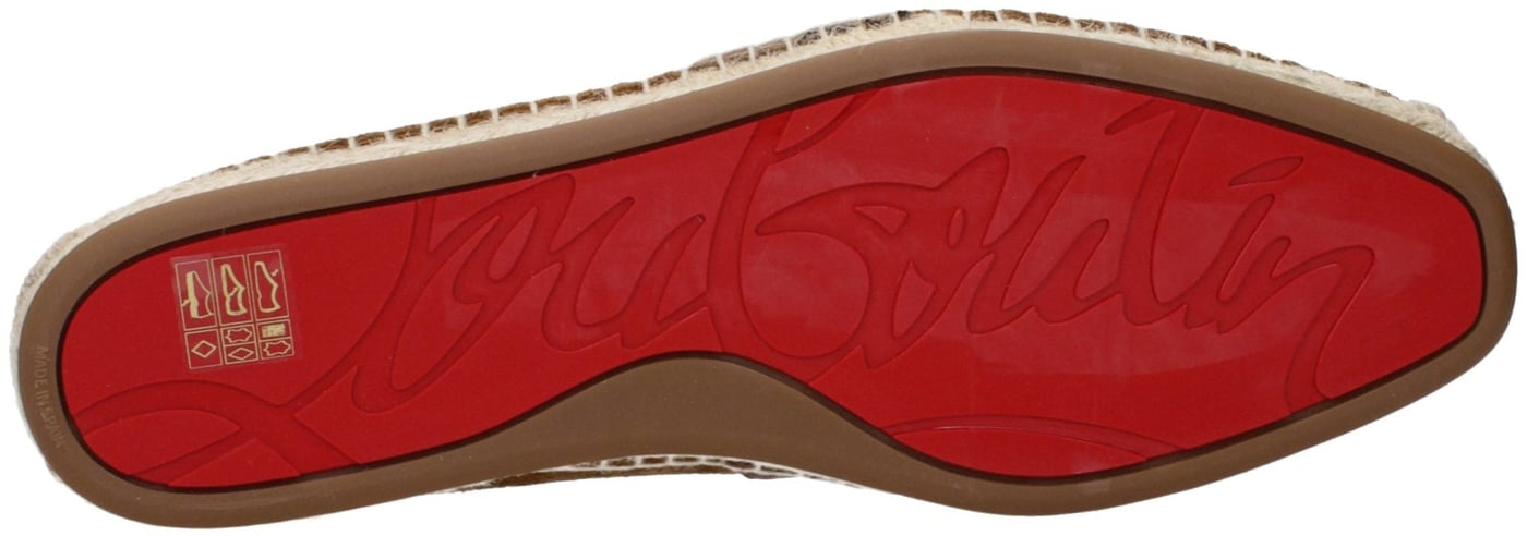 Christian Louboutin Brown Leather Espadrilles