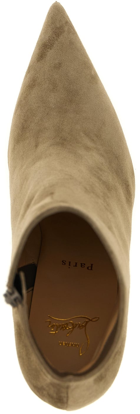 Christian Louboutin Beige Calfskin Ankle Boots
