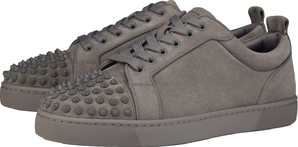 Christian Louboutin Louis Jr Spikes Canopy Men's Sneakers Grey