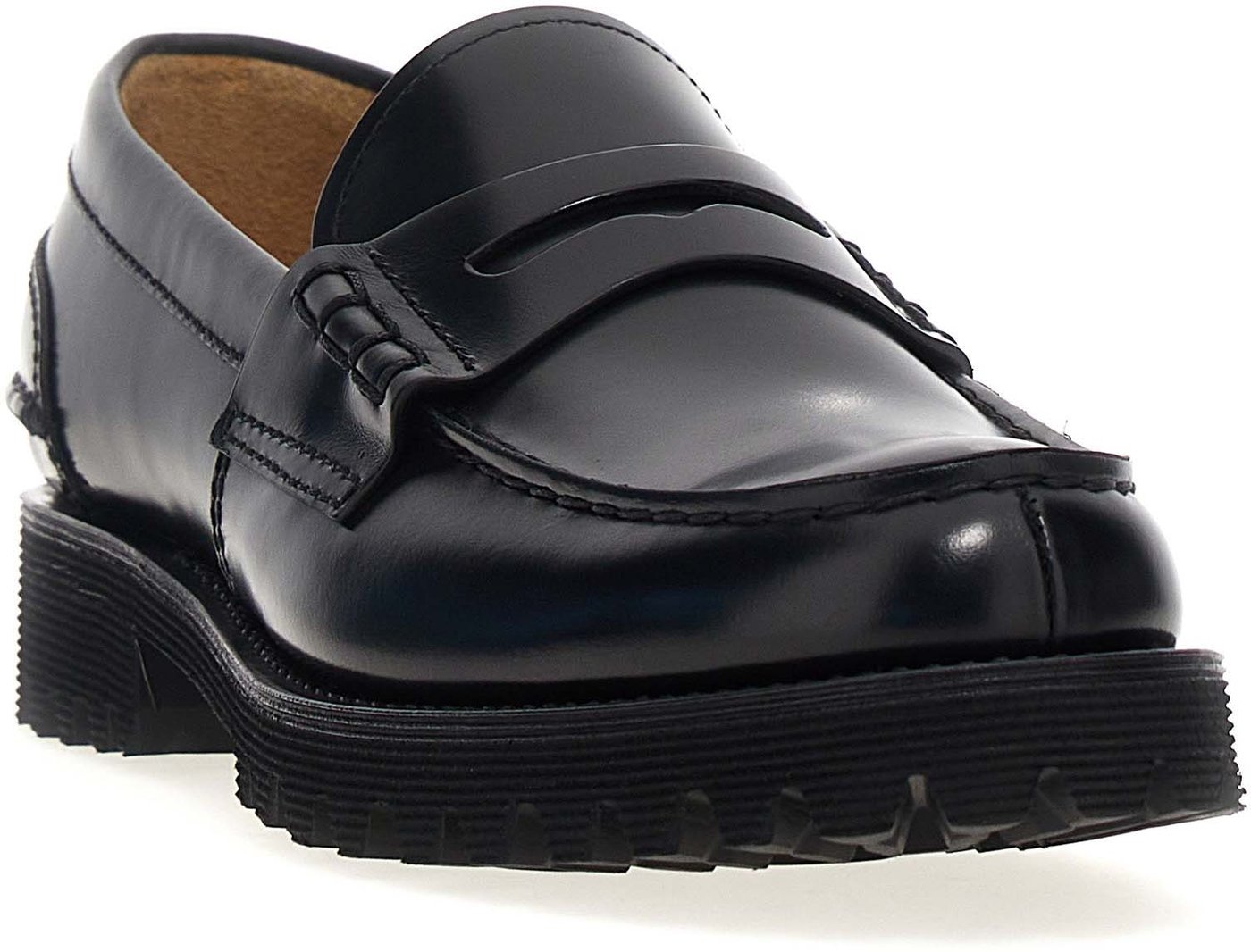Church's Black Cowhide Slip-On Loafers