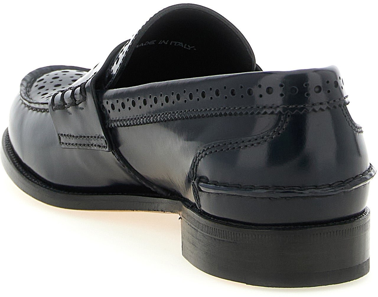 Church's Blue Calfskin Slip-On Loafers