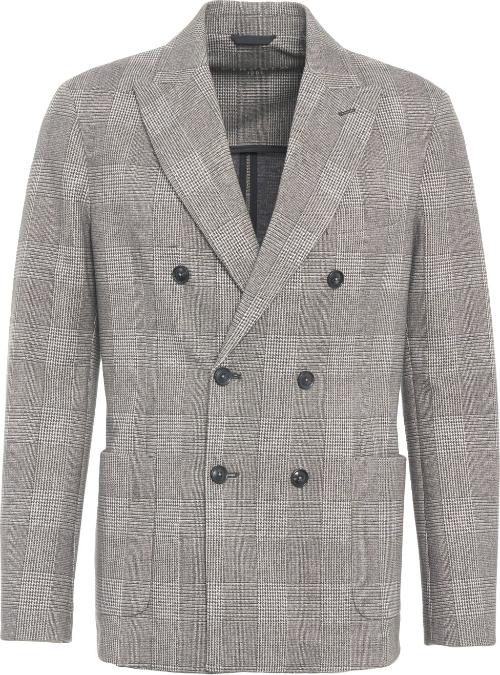 Blazer with check pattern